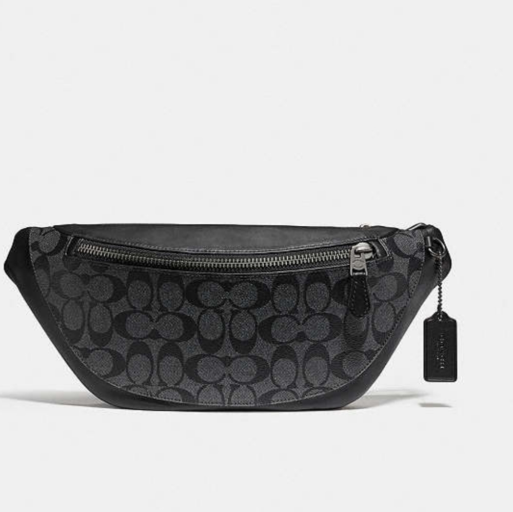 Coach Warren Belt Bag In Signature Canvas NWOT